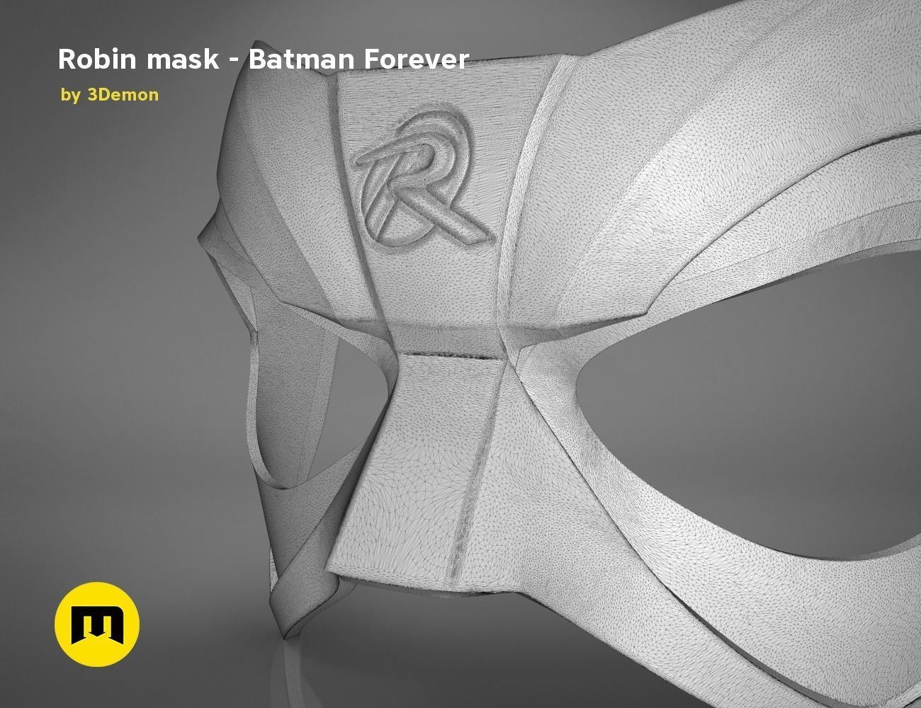 DC and Marvel masks bundle 3D print model_23