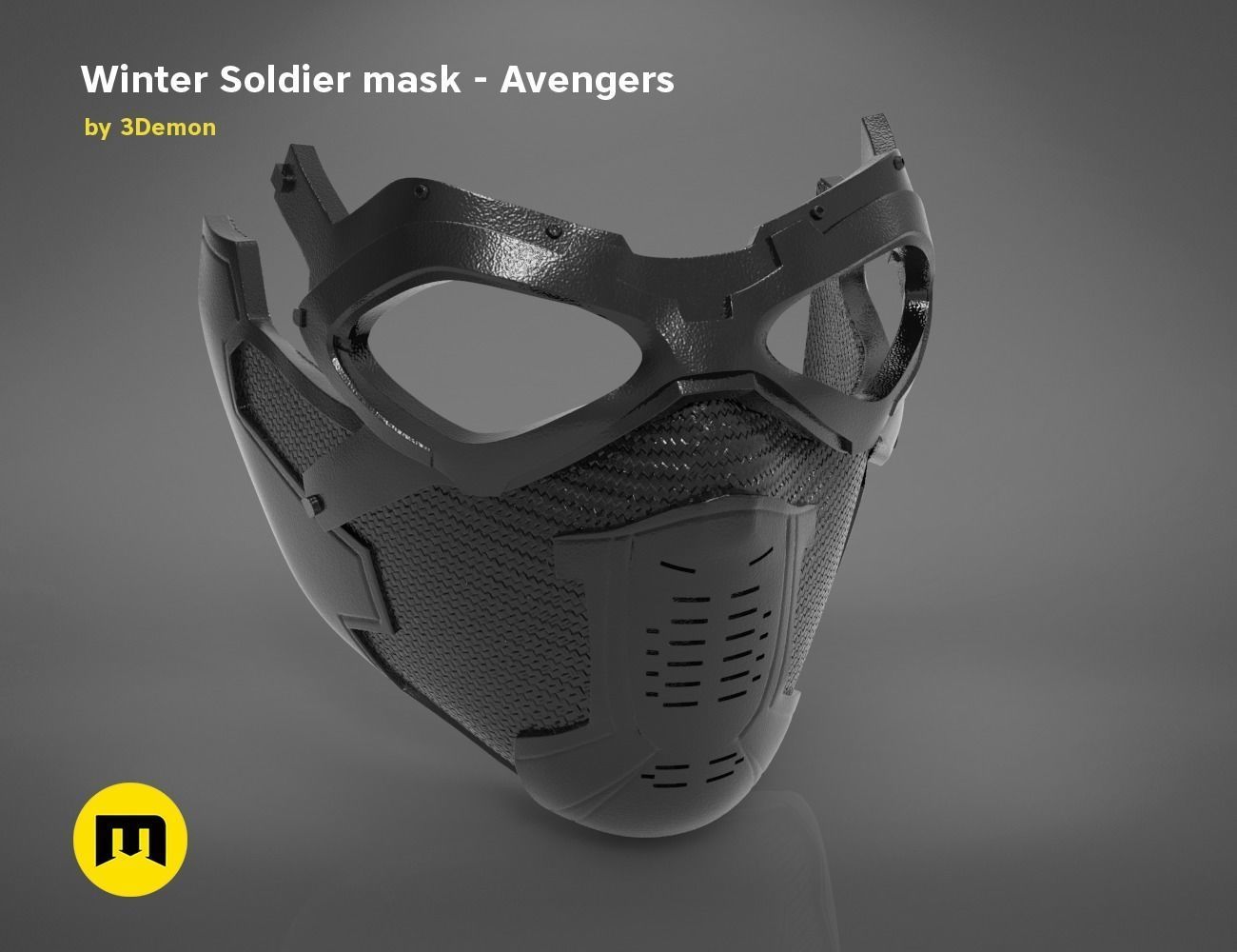 DC and Marvel masks bundle 3D print model_24
