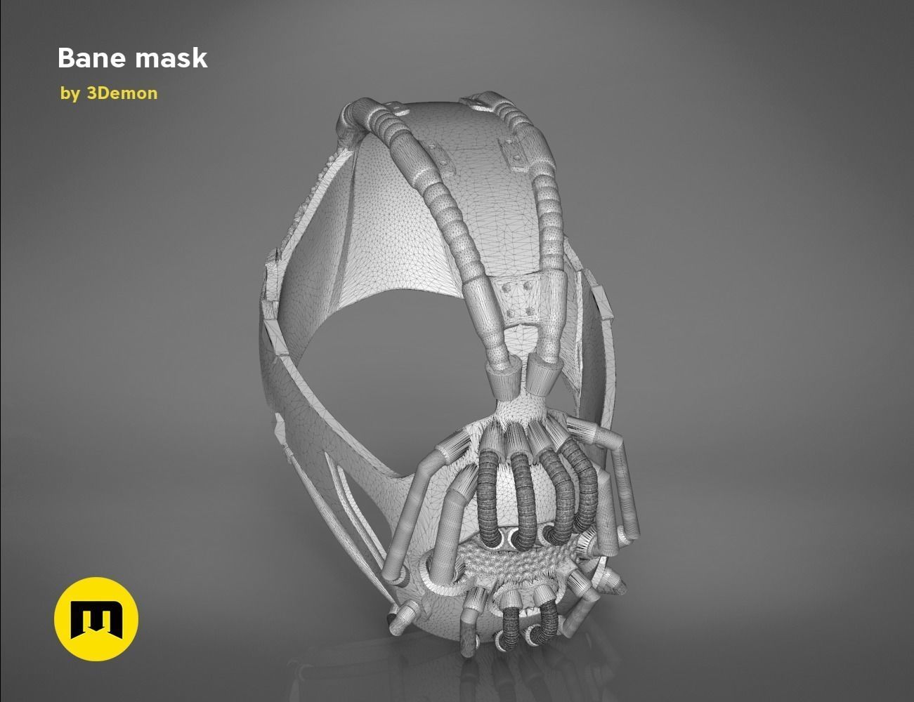 DC and Marvel masks bundle 3D print model_11