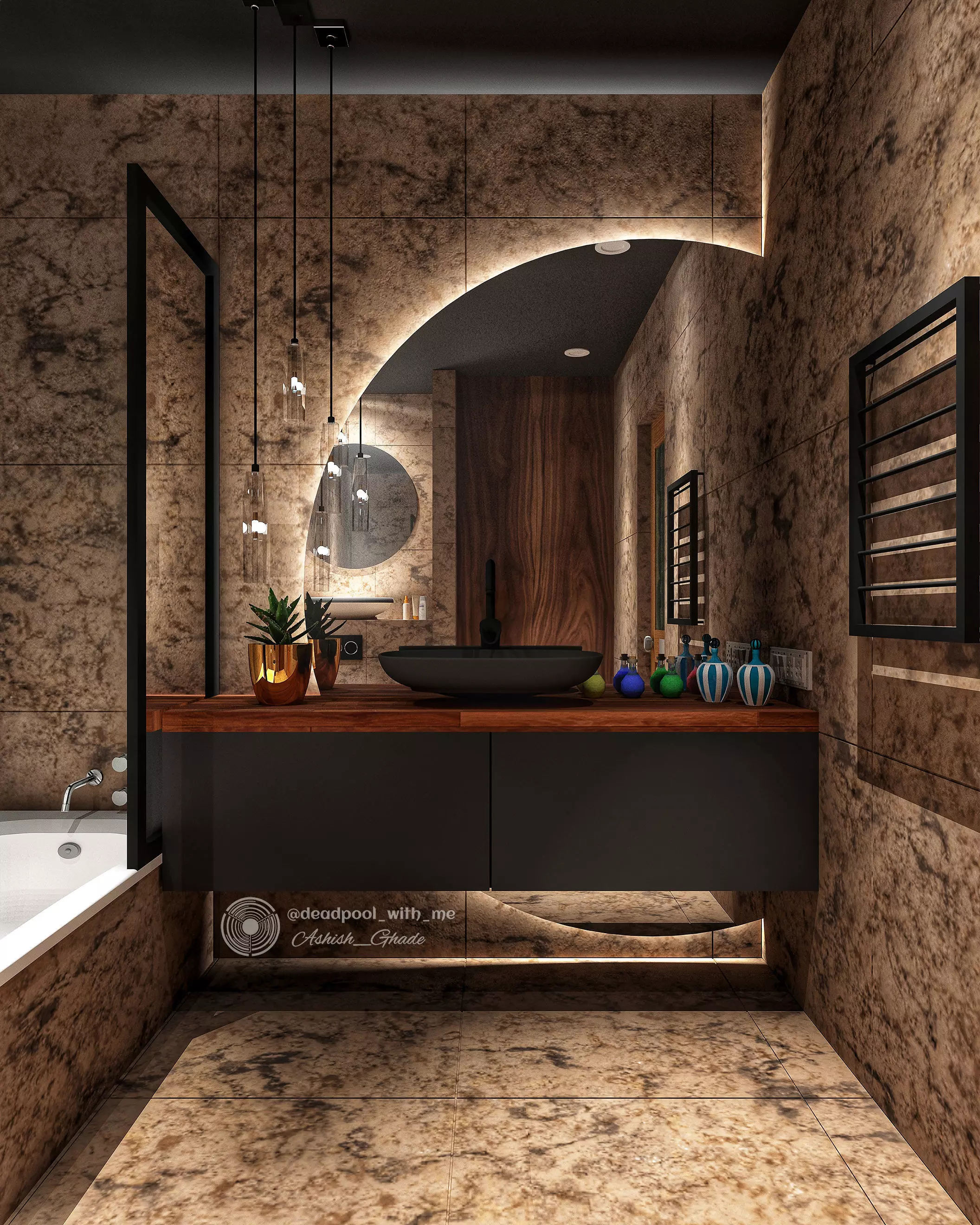 Modern bathroom 3D model