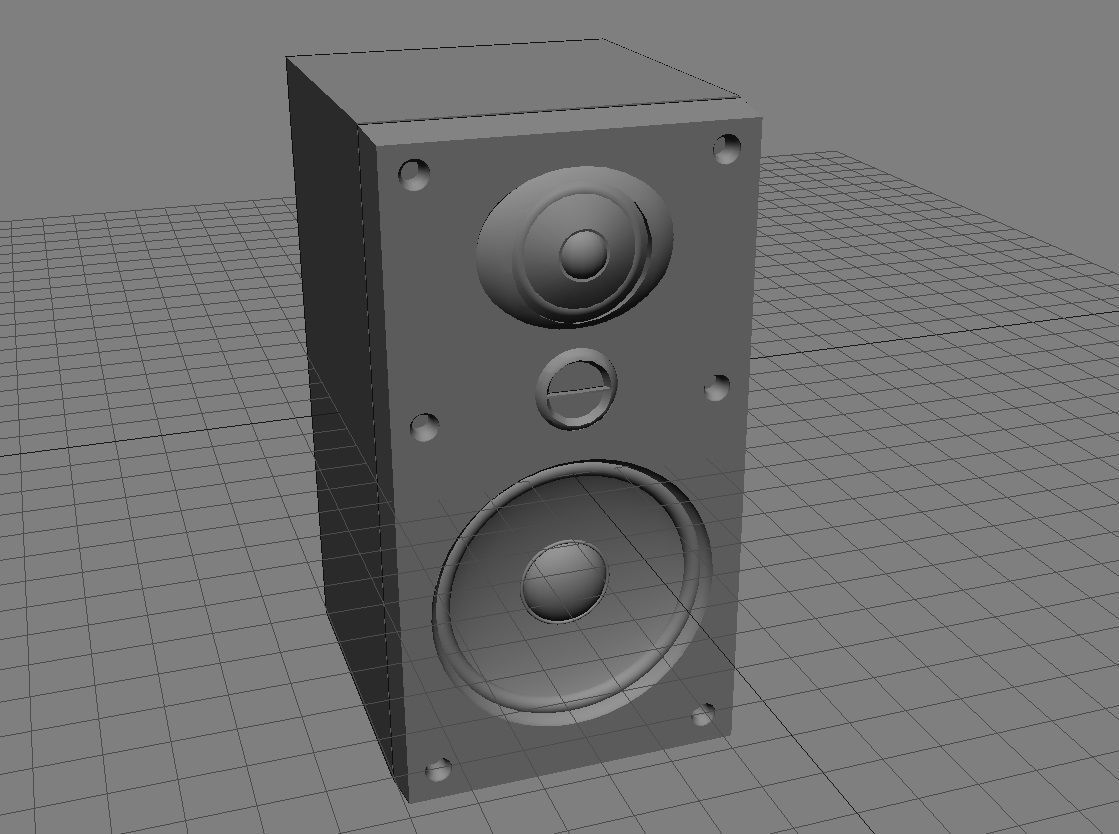Small Speaker 3D Model 3D model_8