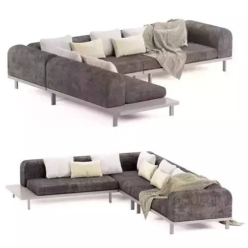 Cane Line Modular Sofa 3D model