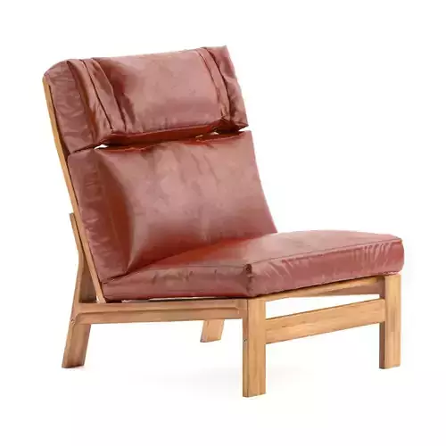 Danish high back lounge chair