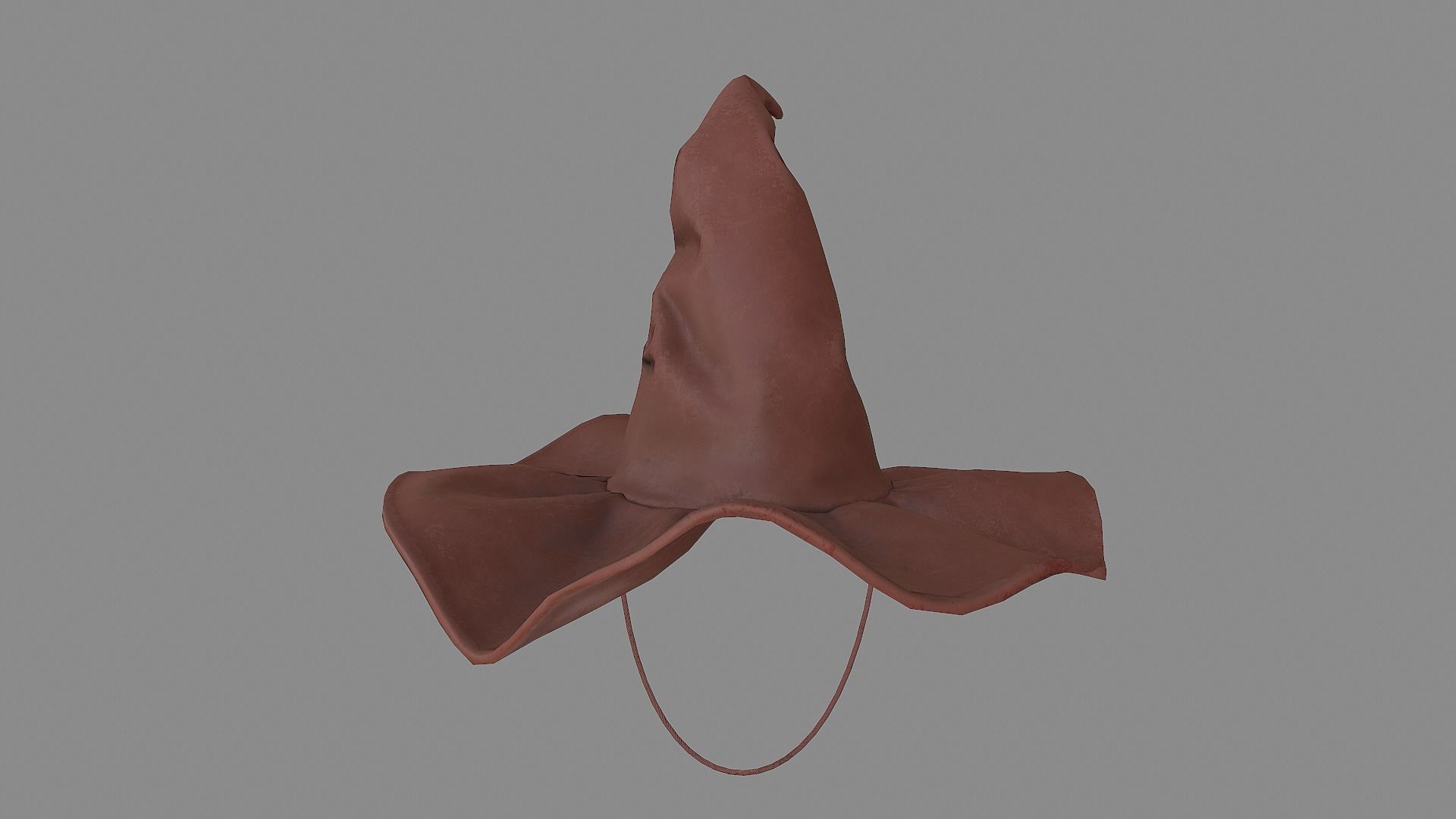 Witch hat Low-poly 3D model_7