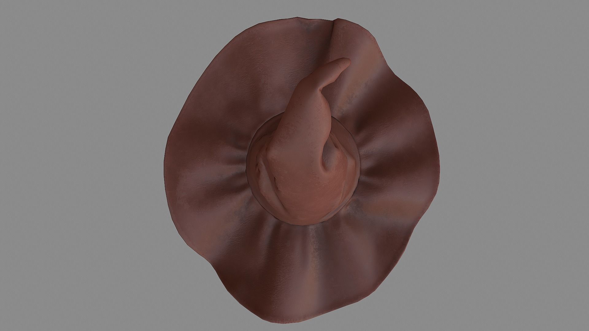 Witch hat Low-poly 3D model_6