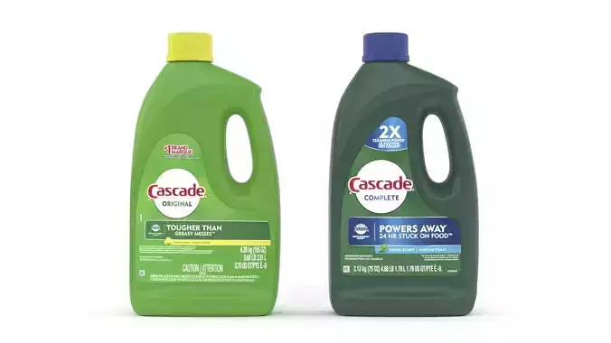 Cascade Gel Dishwasher Detergent 3D model