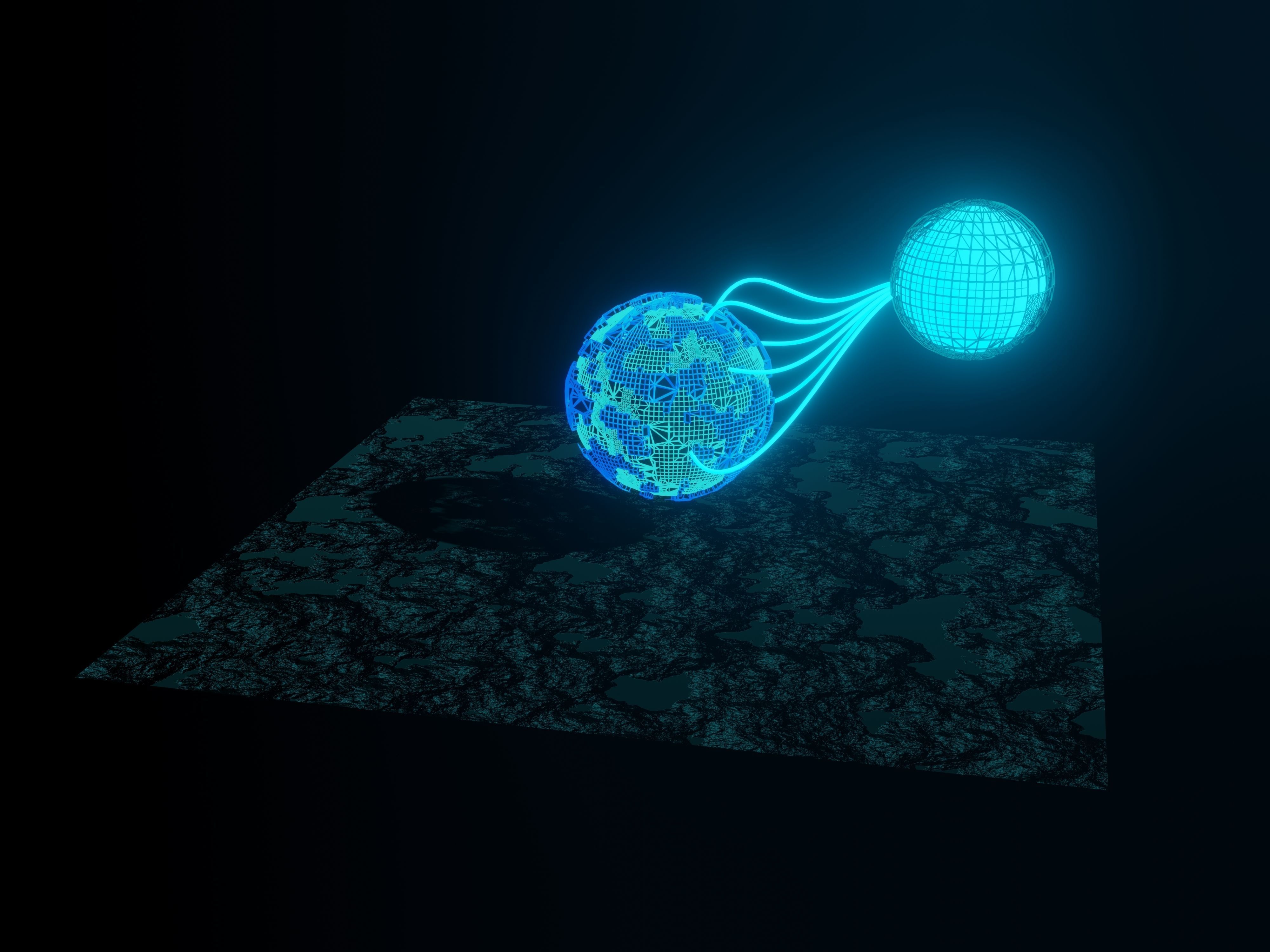 3D scifi planet model for game assets Low-poly 3D model_2