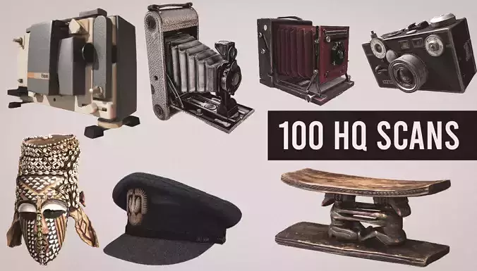 100 Historical high quality 3D scans