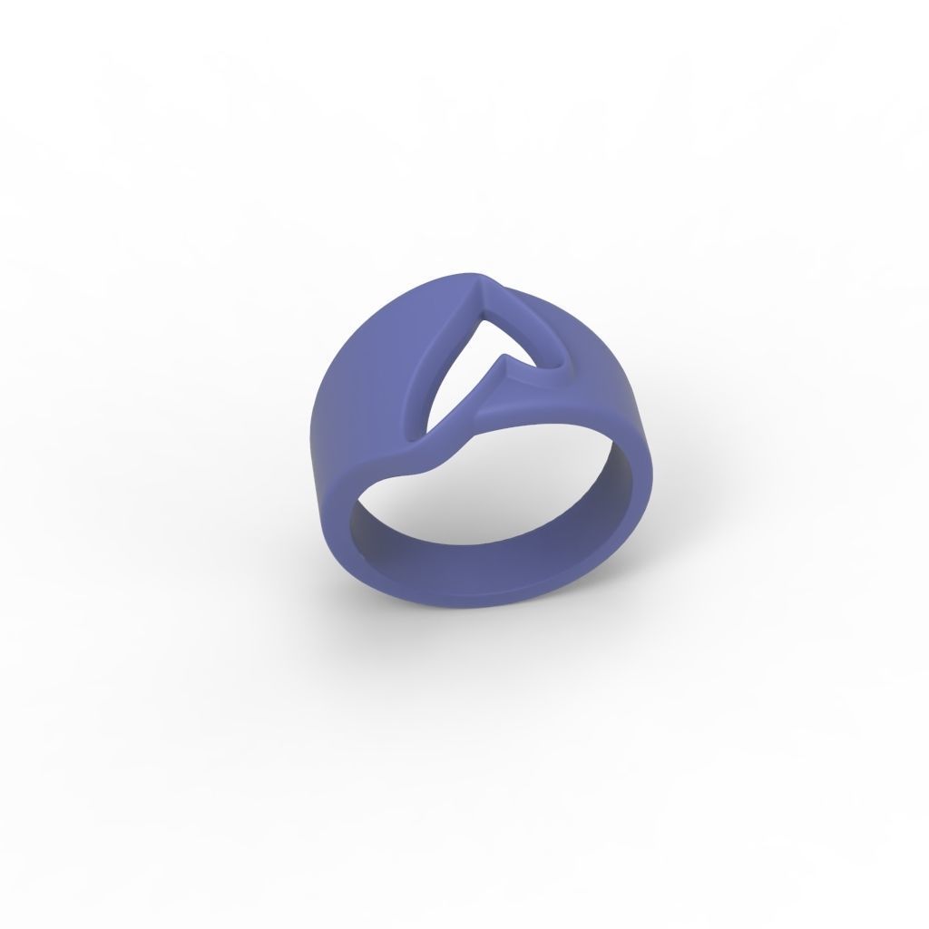 Women ring heart 3dm stl 3D print model_19