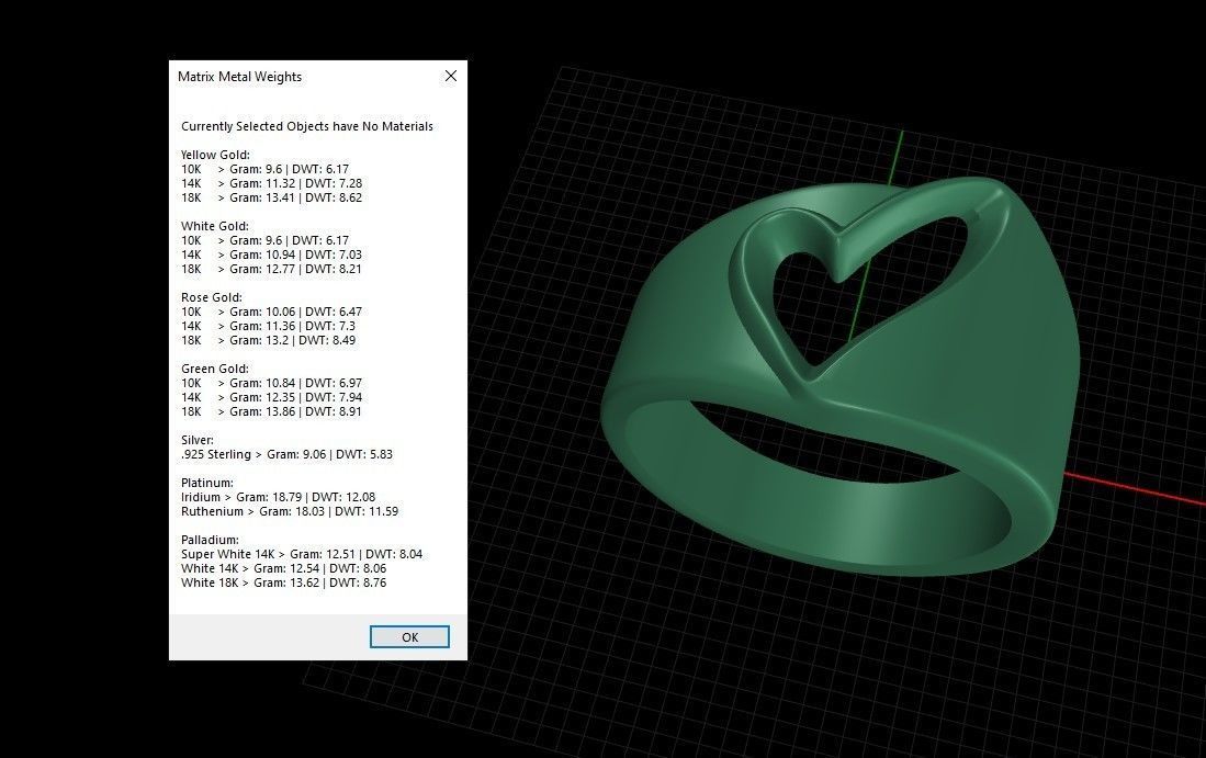 Women ring heart 3dm stl 3D print model_5