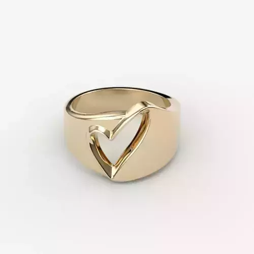 Women ring heart 3dm stl 3D print model