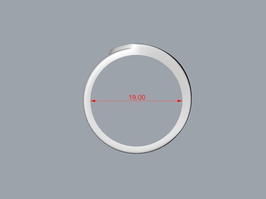 Women ring heart 3dm stl 3D print model_8