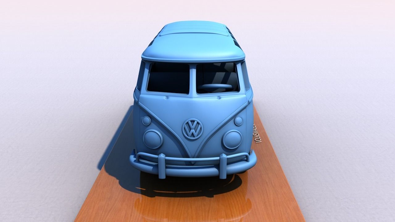 VOLKSWAGEN T1 SPLIT SCREEN 1967 3D print model_6