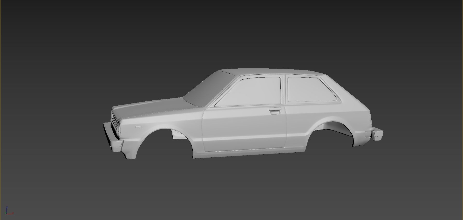 Toyota Starlet kb61 1983 Body For Print 3D print model_1