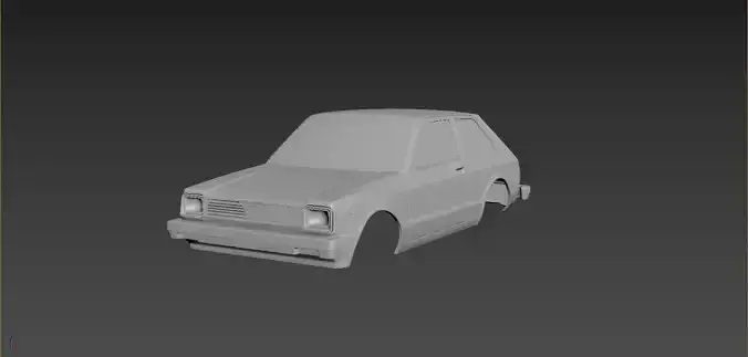 Toyota Starlet kb61 1983 Body For Print 3D print model