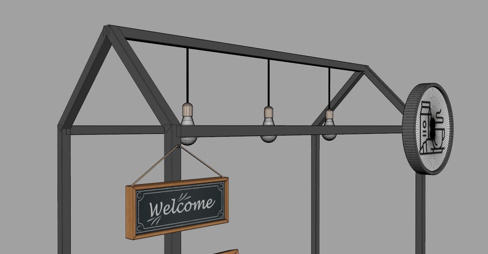 Food Stand - Cart 1 3D model_16