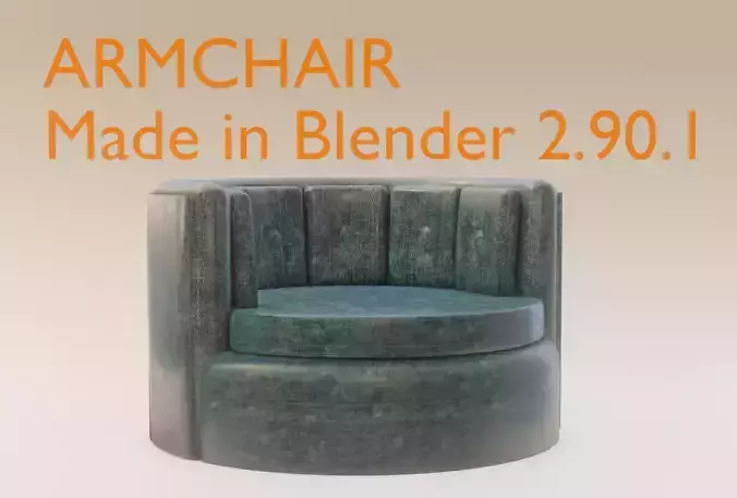 Armchair 3d model chair