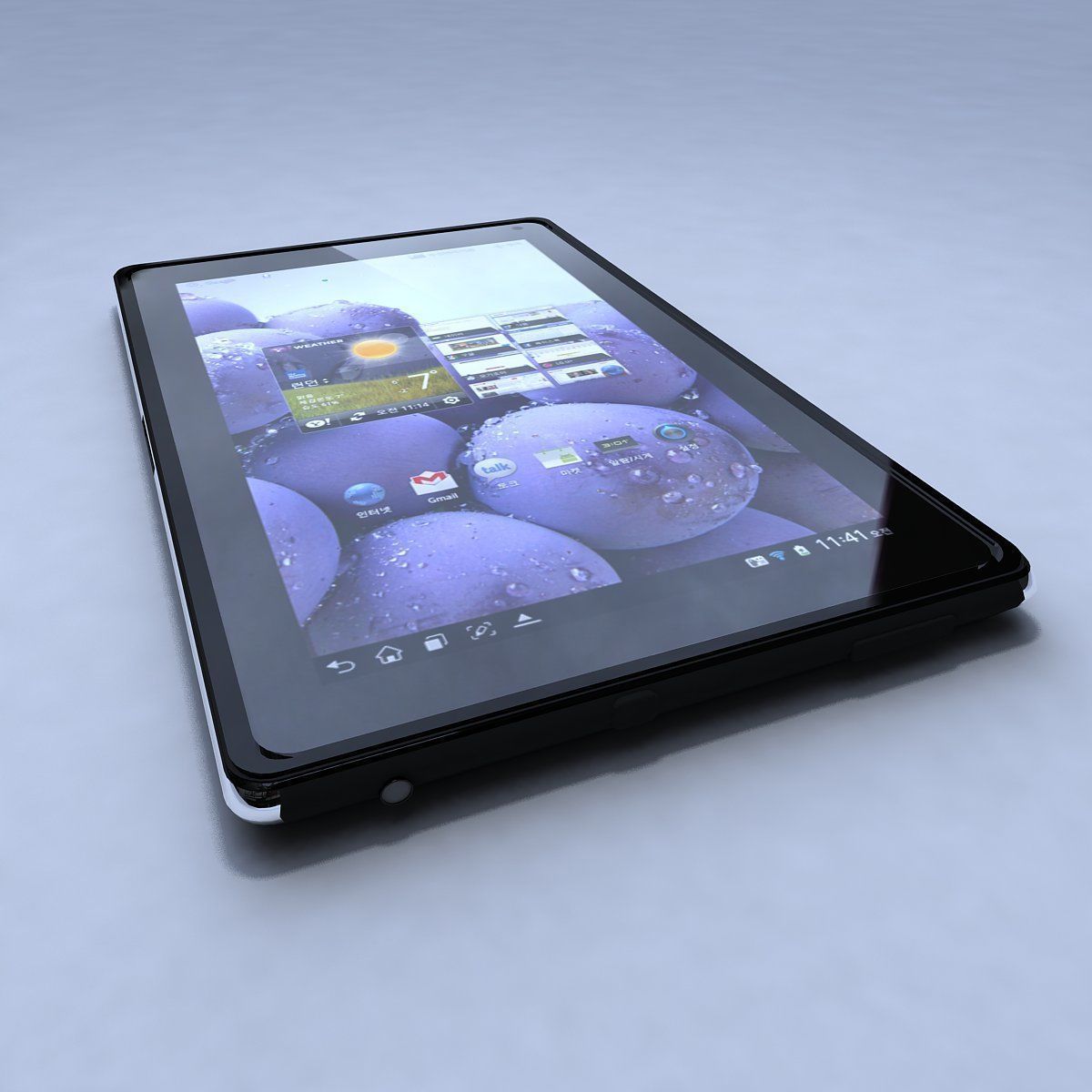 LG Optimus Pad LTE Low-poly 3D model_2