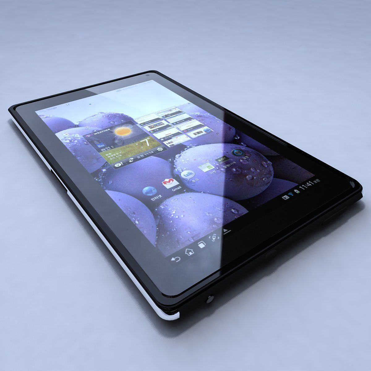 LG Optimus Pad LTE Low-poly 3D model_1