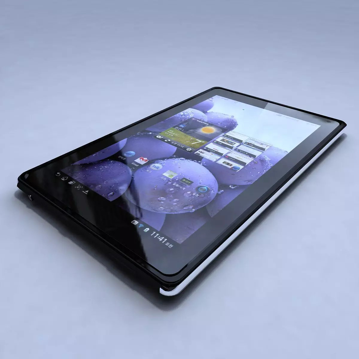 LG Optimus Pad LTE Low-poly 3D model_0