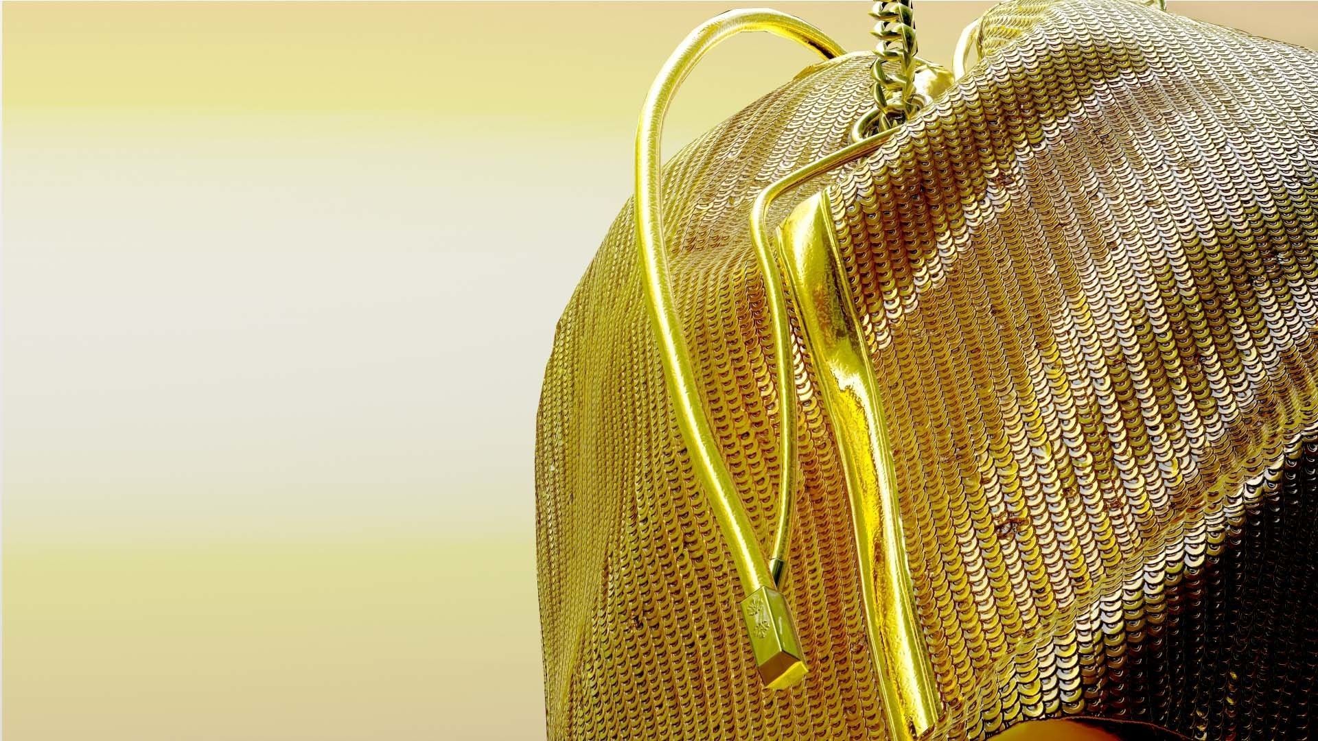 Woman Handbag GUCCI Low-poly 3D model_12