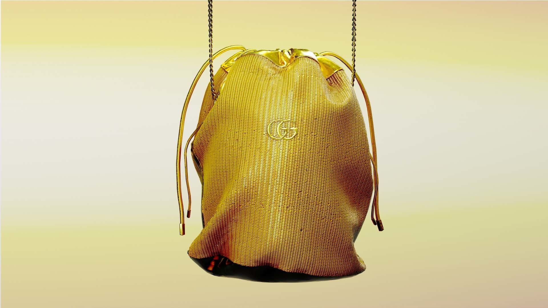 Woman Handbag GUCCI Low-poly 3D model_10