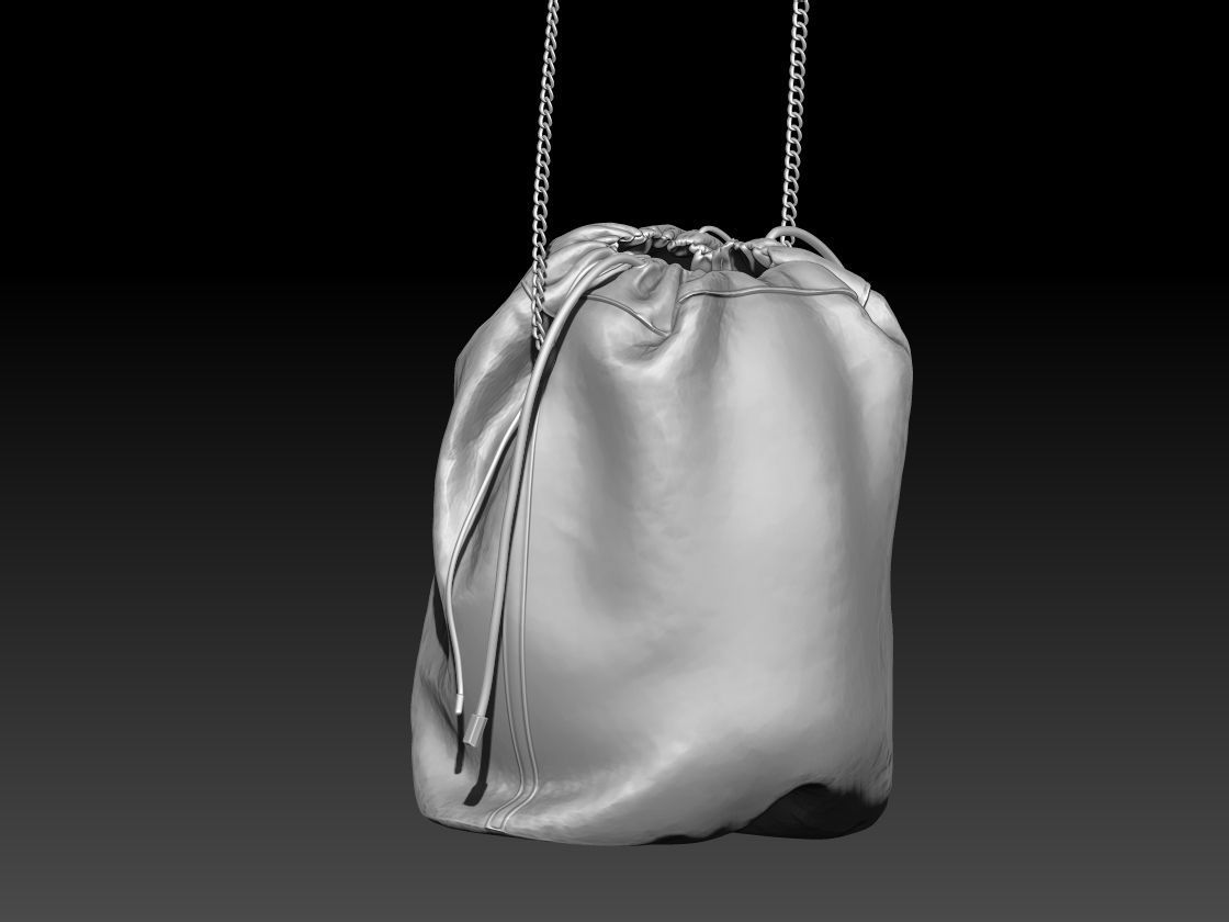 Woman Handbag GUCCI Low-poly 3D model_14