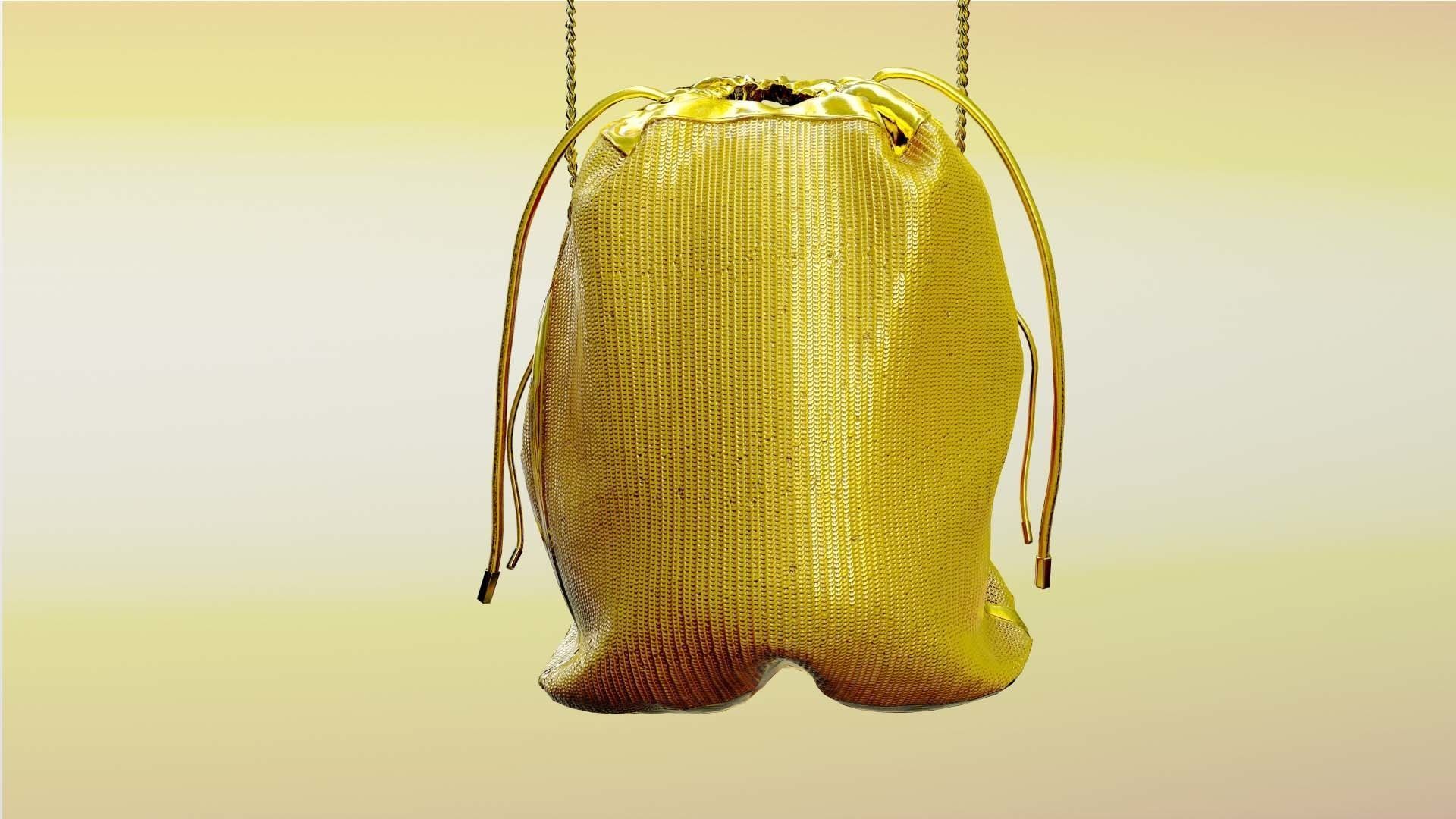 Woman Handbag GUCCI Low-poly 3D model_9