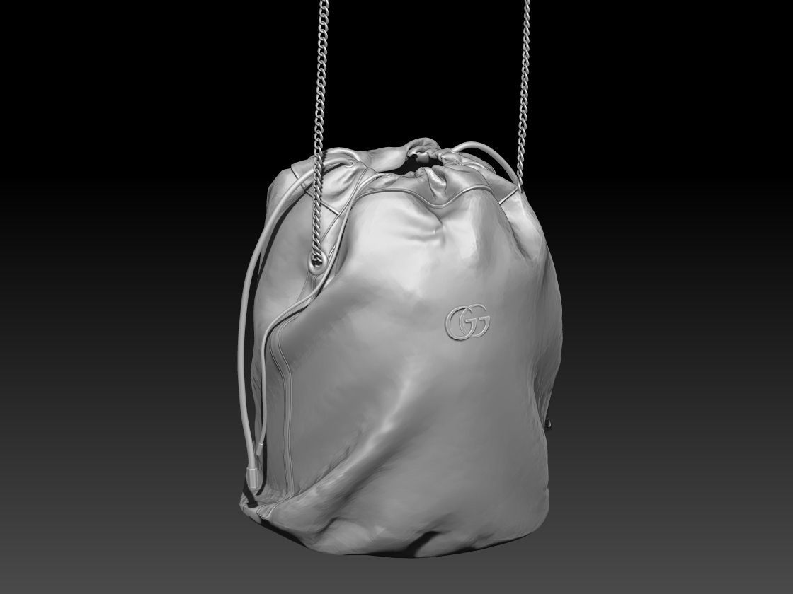 Woman Handbag GUCCI Low-poly 3D model_13