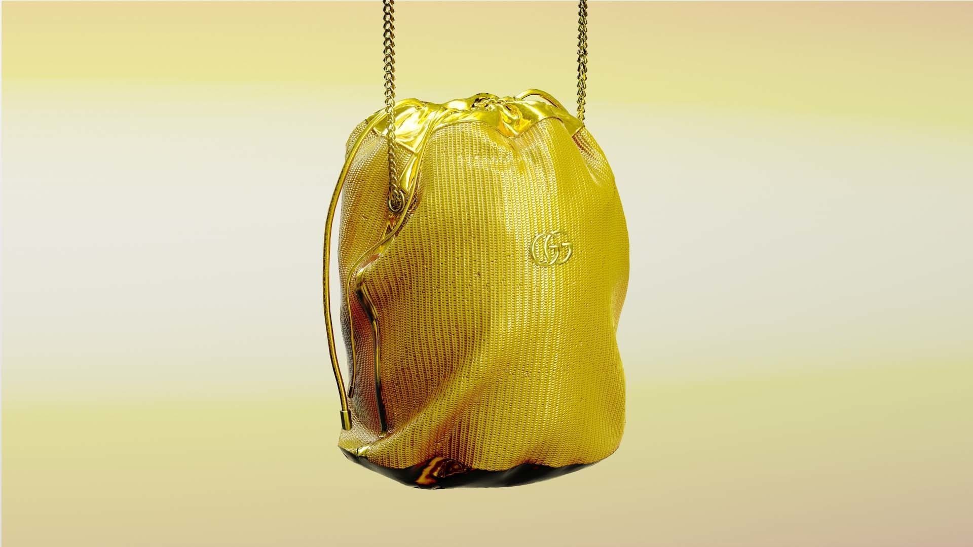 Woman Handbag GUCCI Low-poly 3D model_6