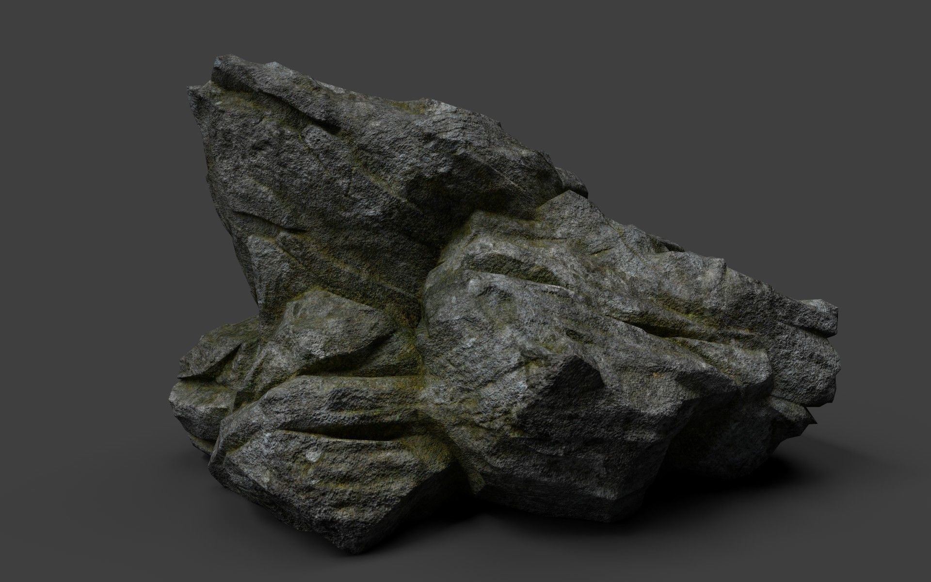 Rock 7-7 Low-poly 3D model_2