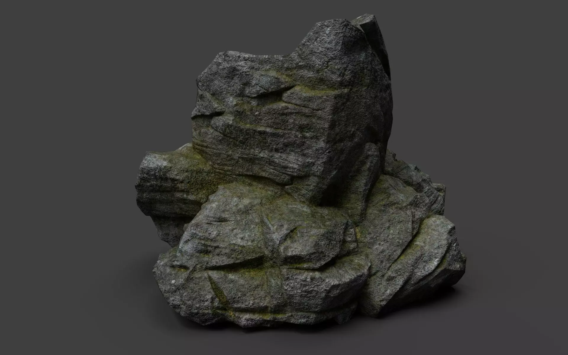 Rock 7-7 Low-poly 3D model_0