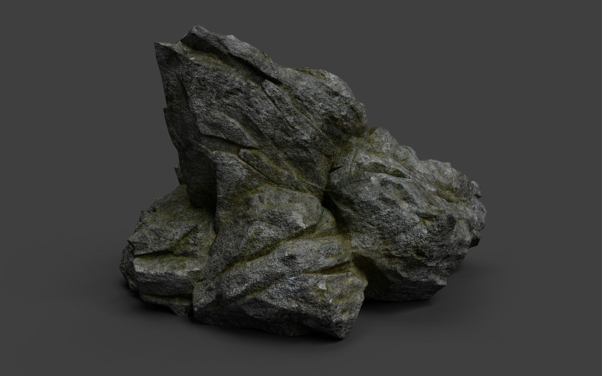 Rock 7-7 Low-poly 3D model_1