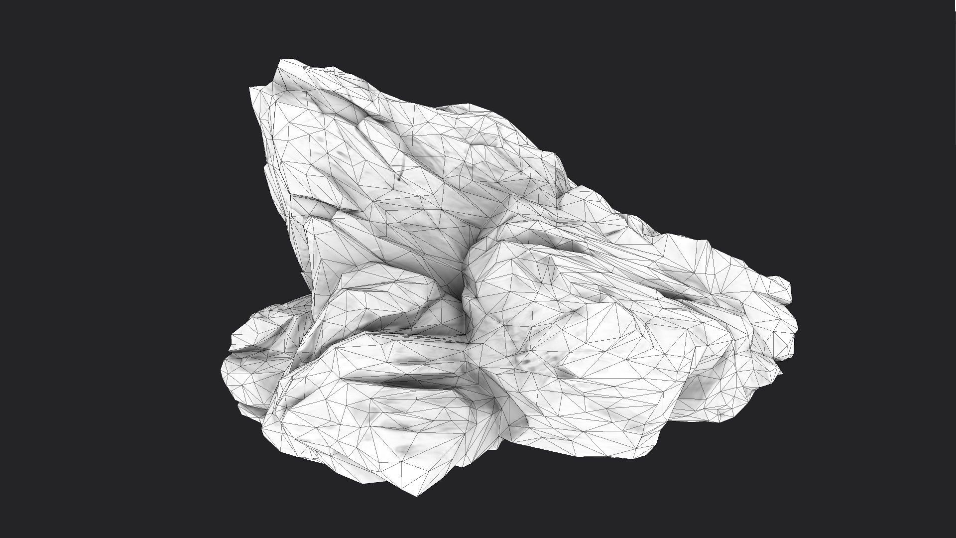Rock 7-7 Low-poly 3D model_8