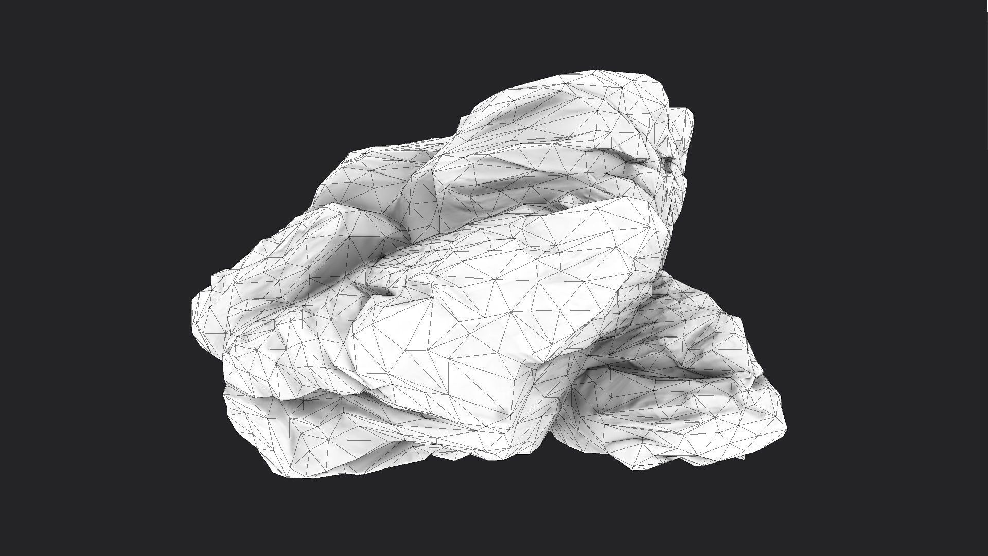 Rock 7-7 Low-poly 3D model_5
