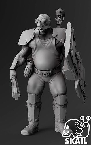 Imperial Ogryn 3D print model