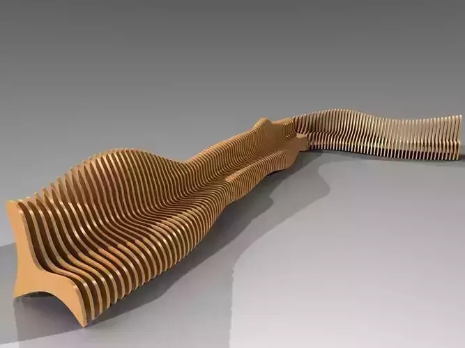 Bionics bench variant 2 3D model