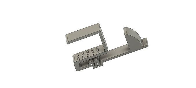 Closet or Shelf door auto lock 3D print model