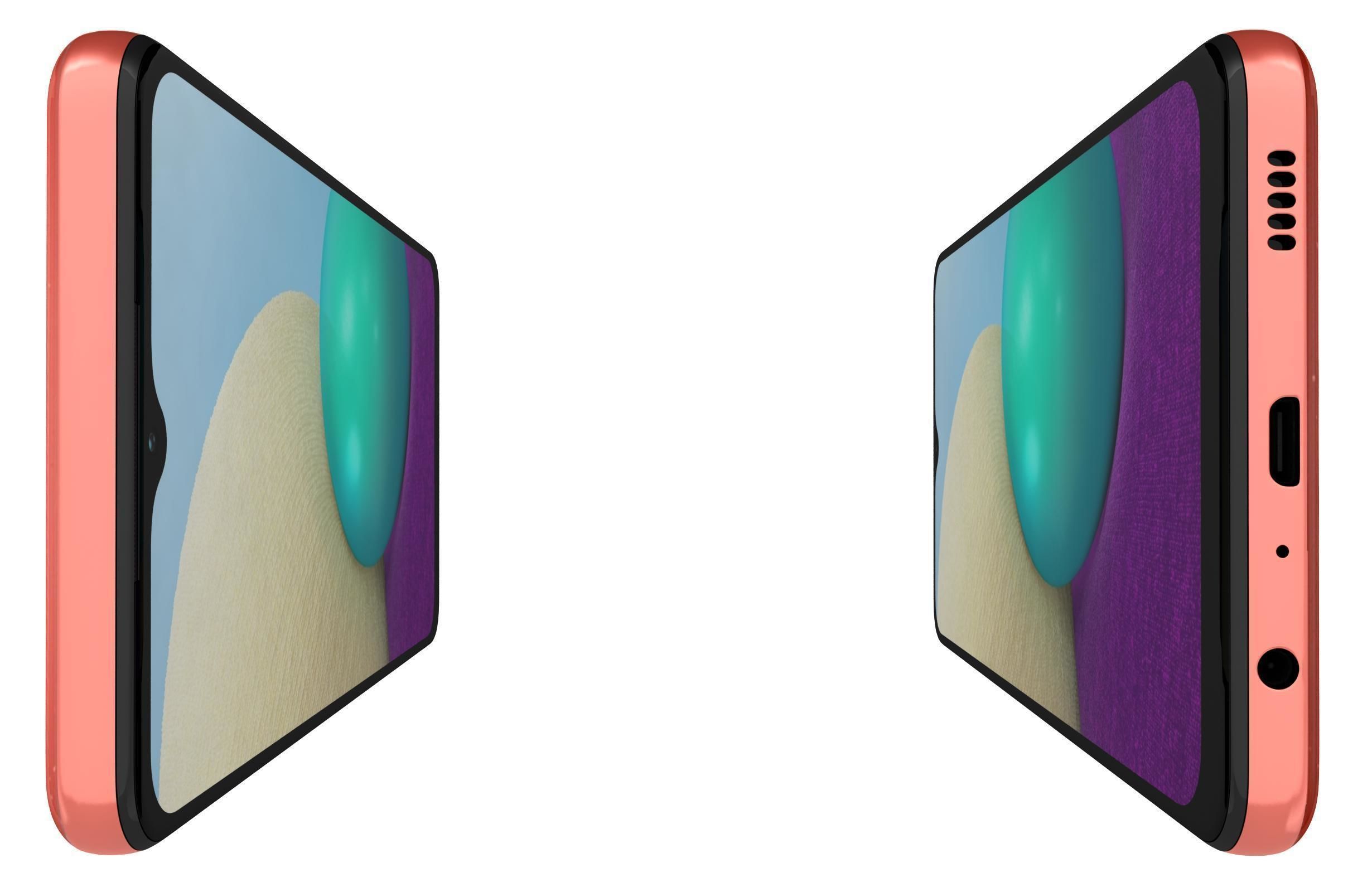 Samsung Galaxy A02 Red 3D model_8