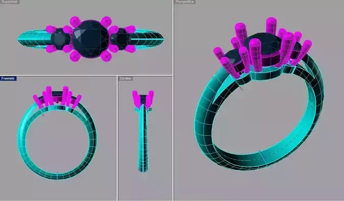 Fine Jewelry Women Trilogy  trilogy classic TR56  3D print model