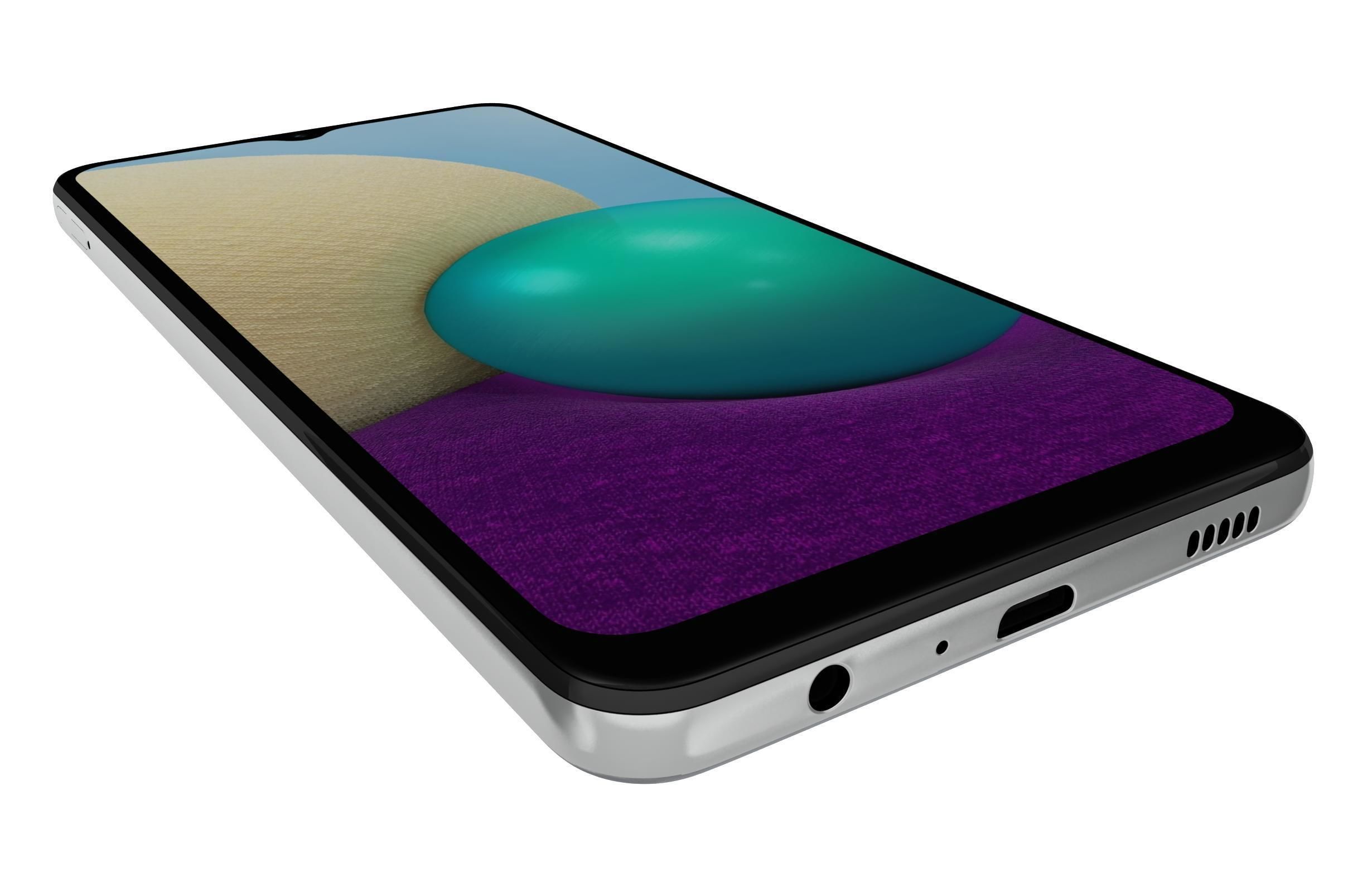 Samsung Galaxy A02 White 3D model_12