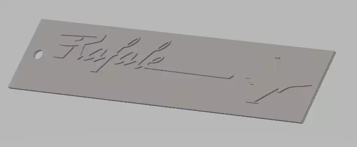 Remove Before Fligt keychain Rafale 3D print model