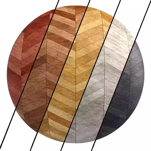 5 Parquet wood Materials PBR 4k by Sbsar File