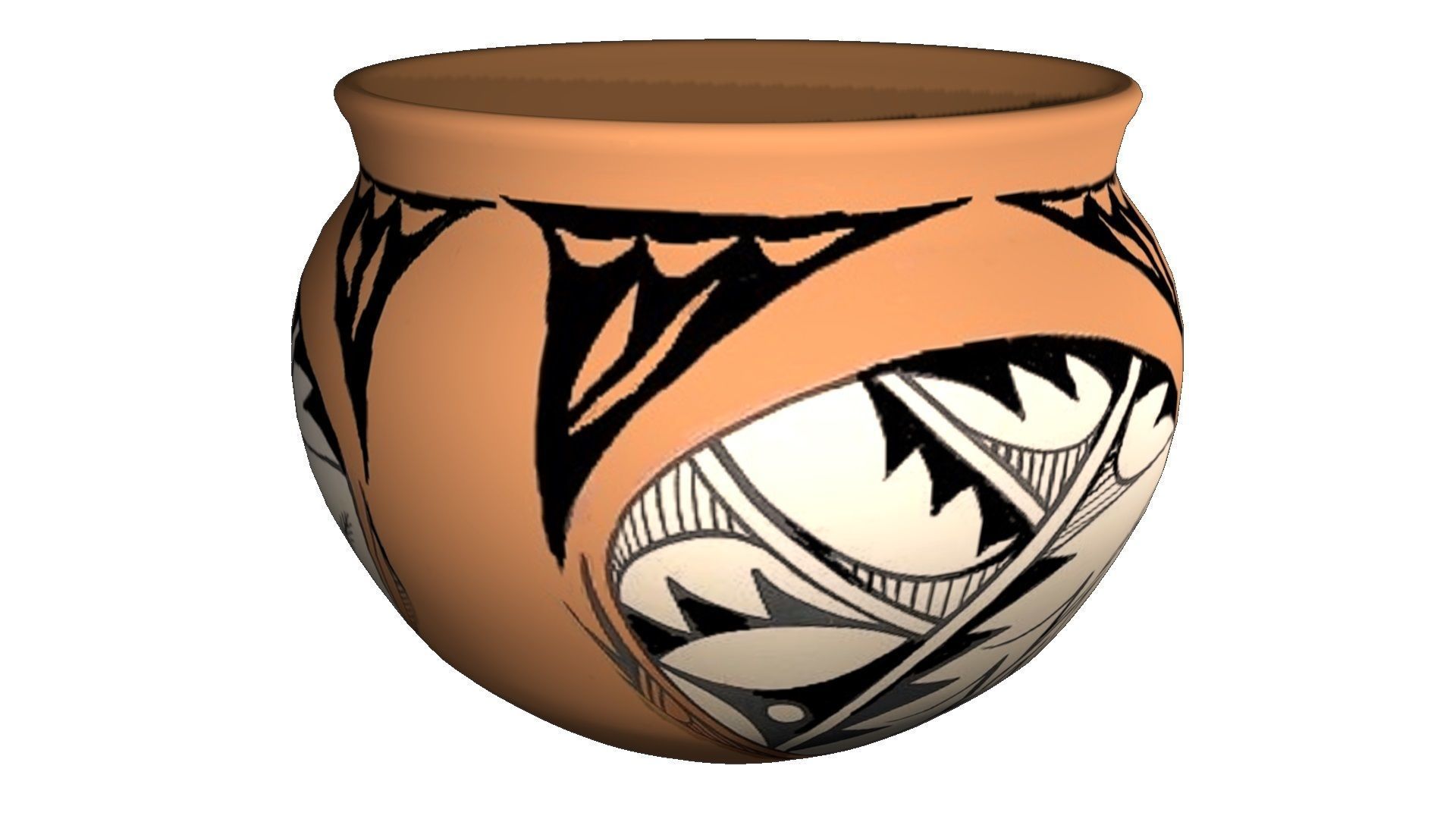 Native American pottery 6 3D model_5