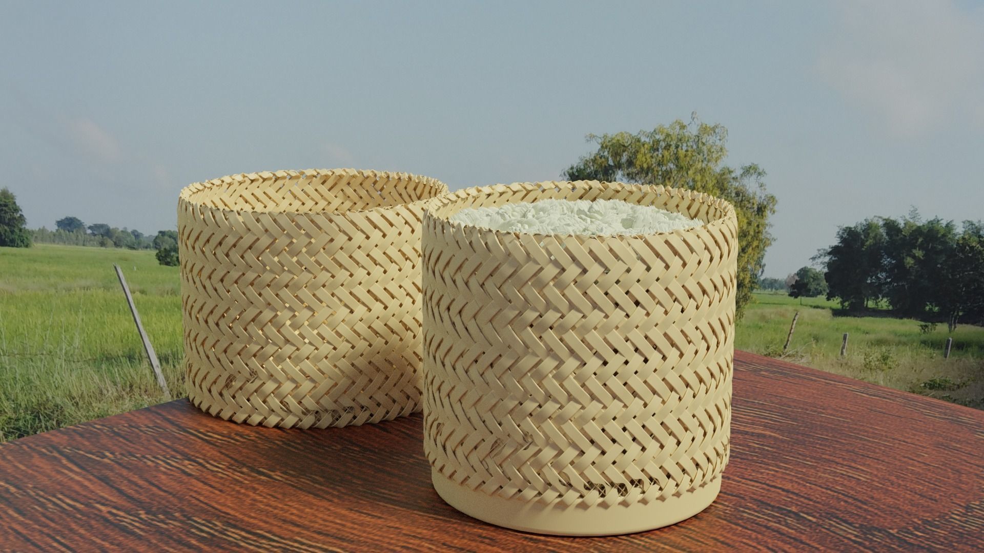 Kratib rice  3D model_1