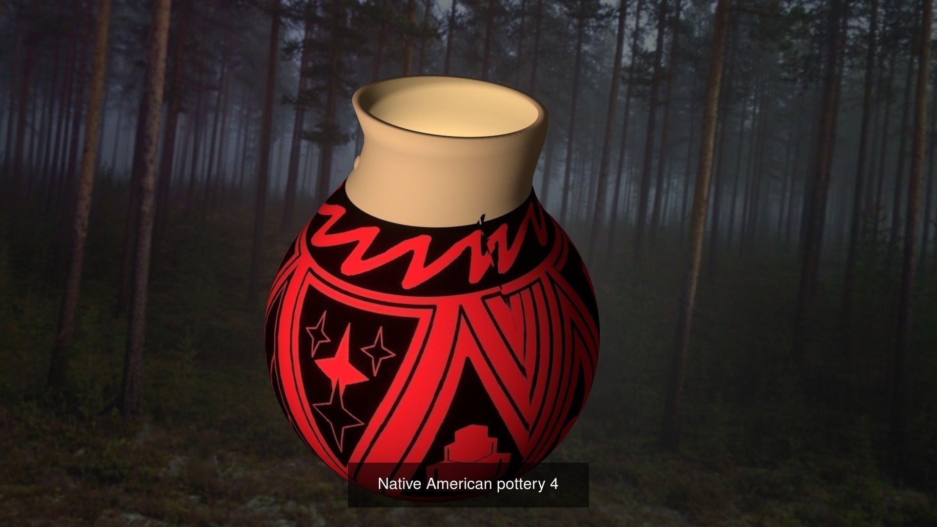 Native American pottery 3D Model Collection_11