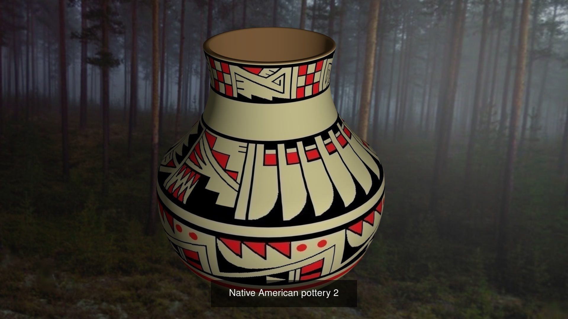 Native American pottery 3D Model Collection_9
