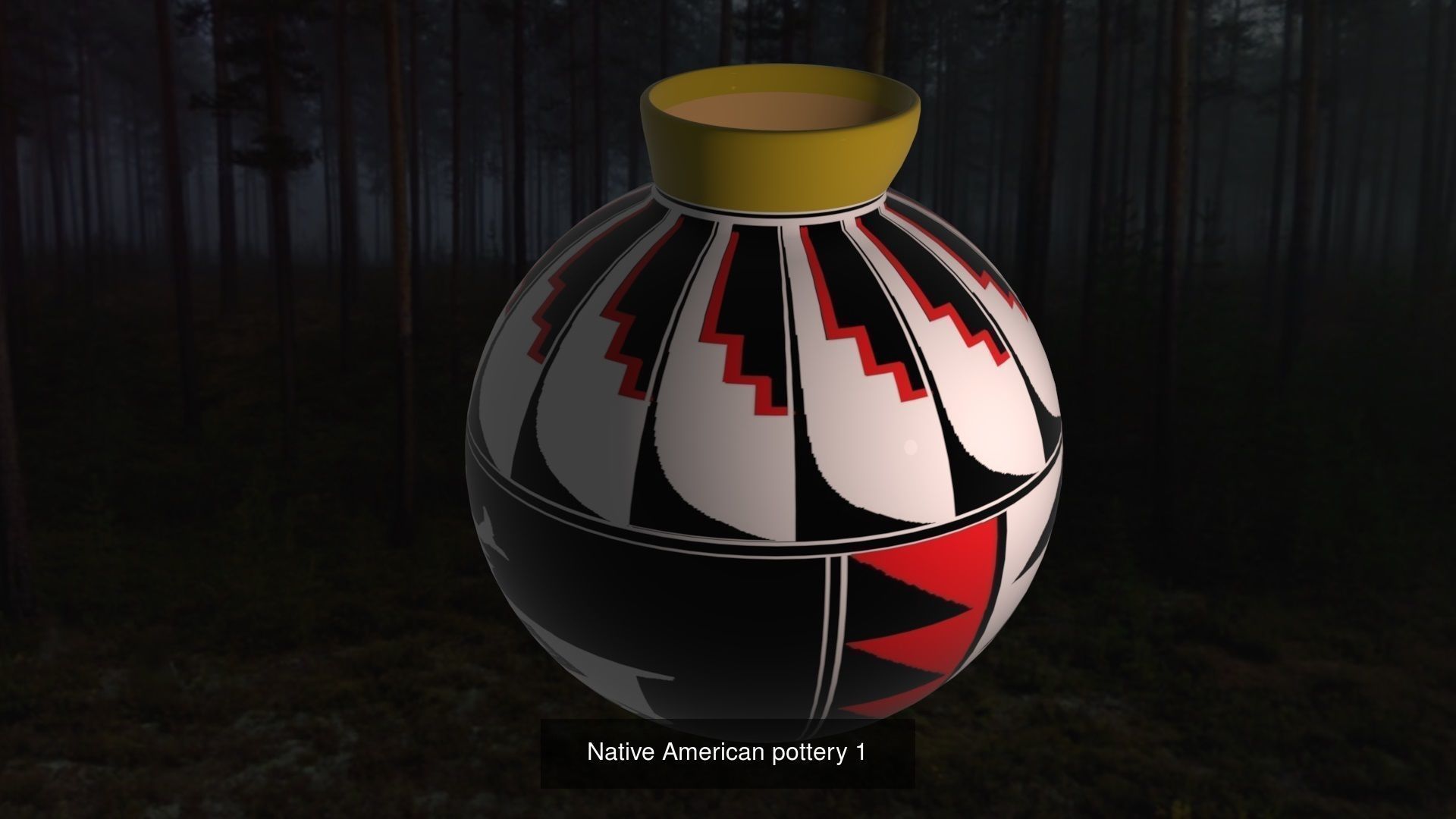 Native American pottery 3D Model Collection_10