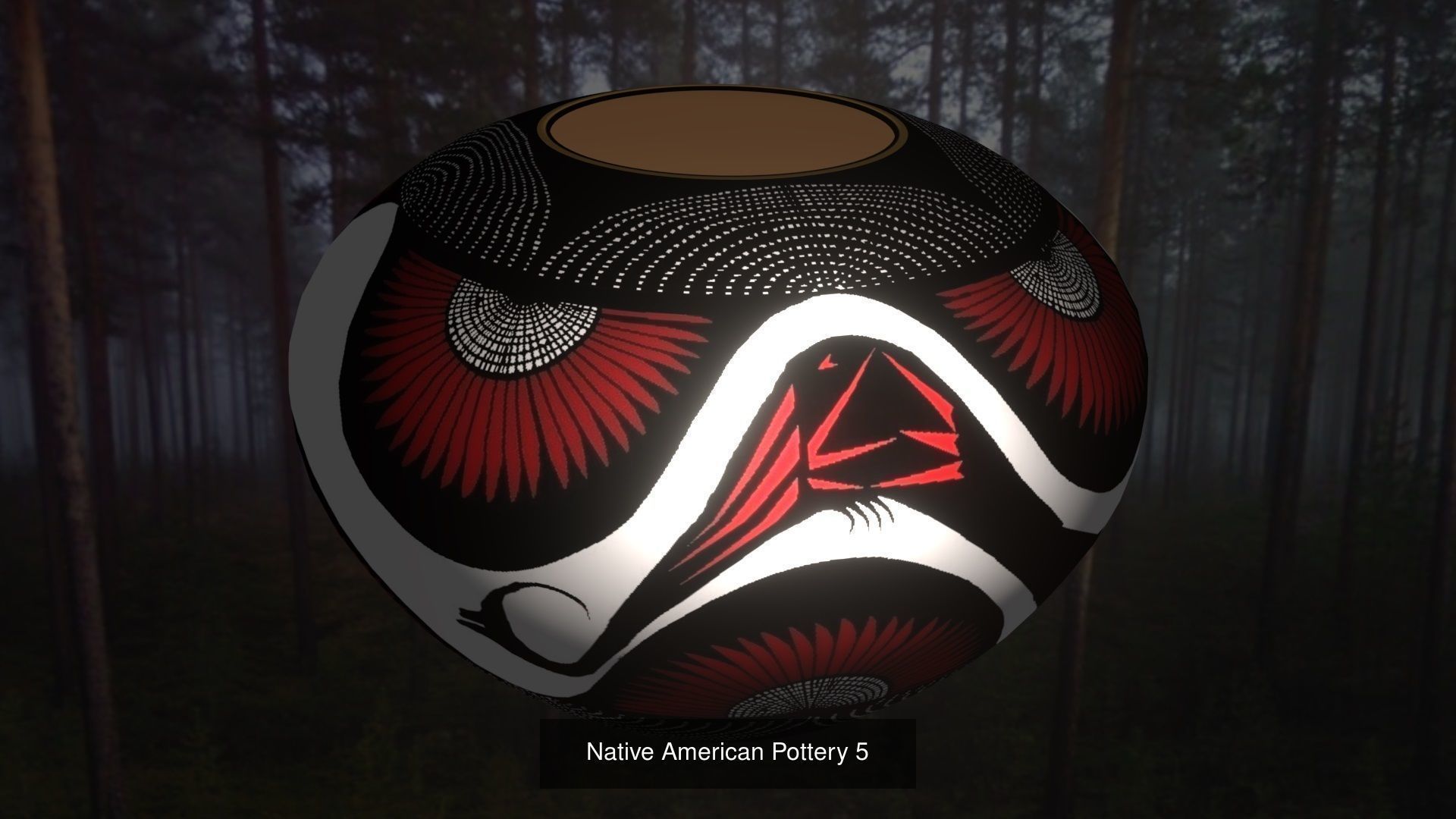 Native American pottery 3D Model Collection_7