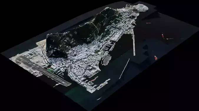 Gibraltar - England 3D model